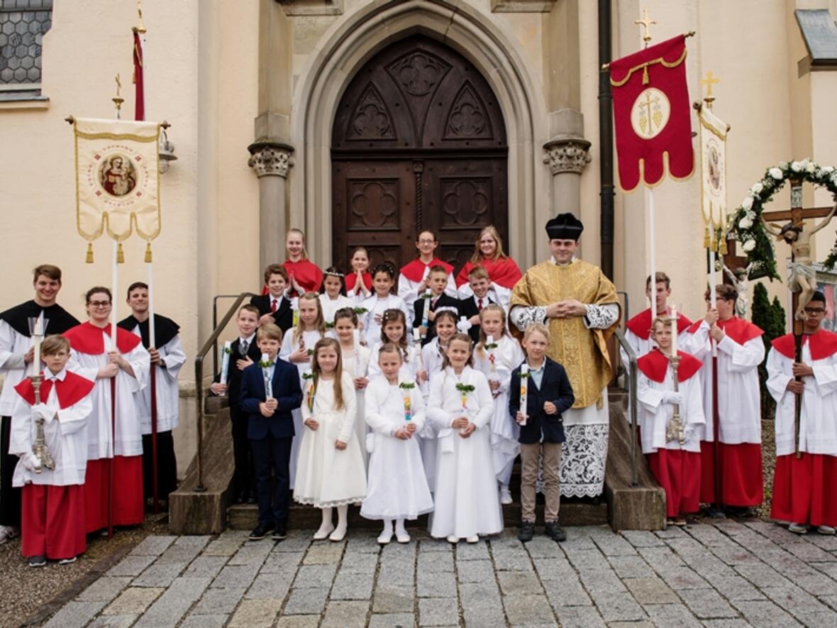 Erstkommunion in St. Walburga, Ried